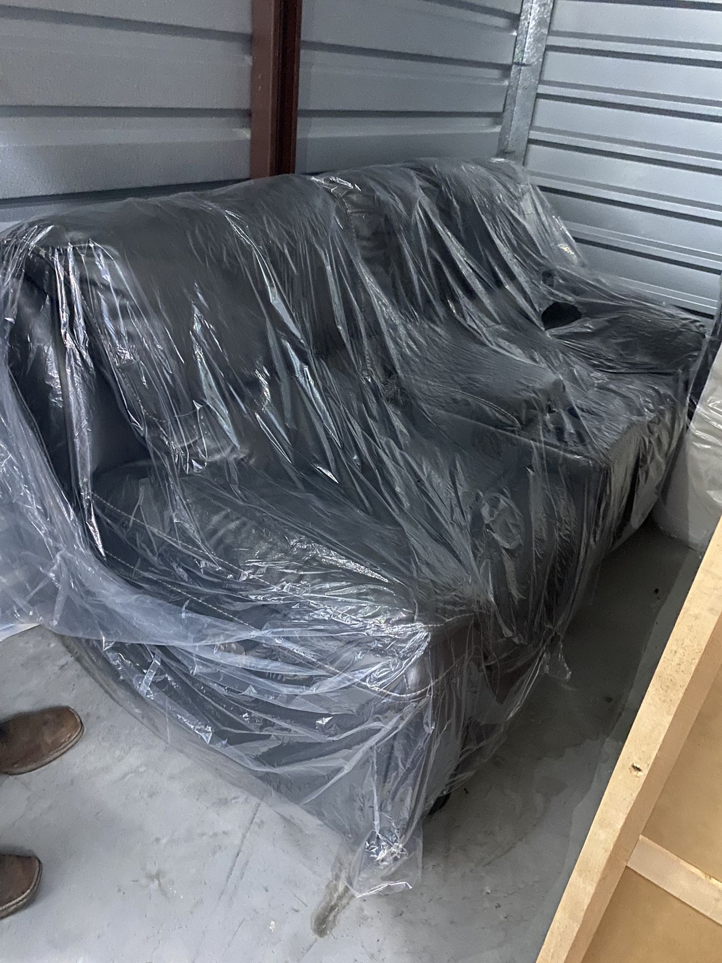 Black Leather Sofa