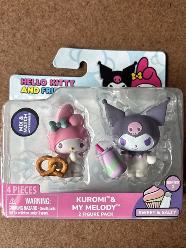 Hello Kitty & Friends KUROMI & MY MELODY Sweet & Salty JAZWARS Pretzel