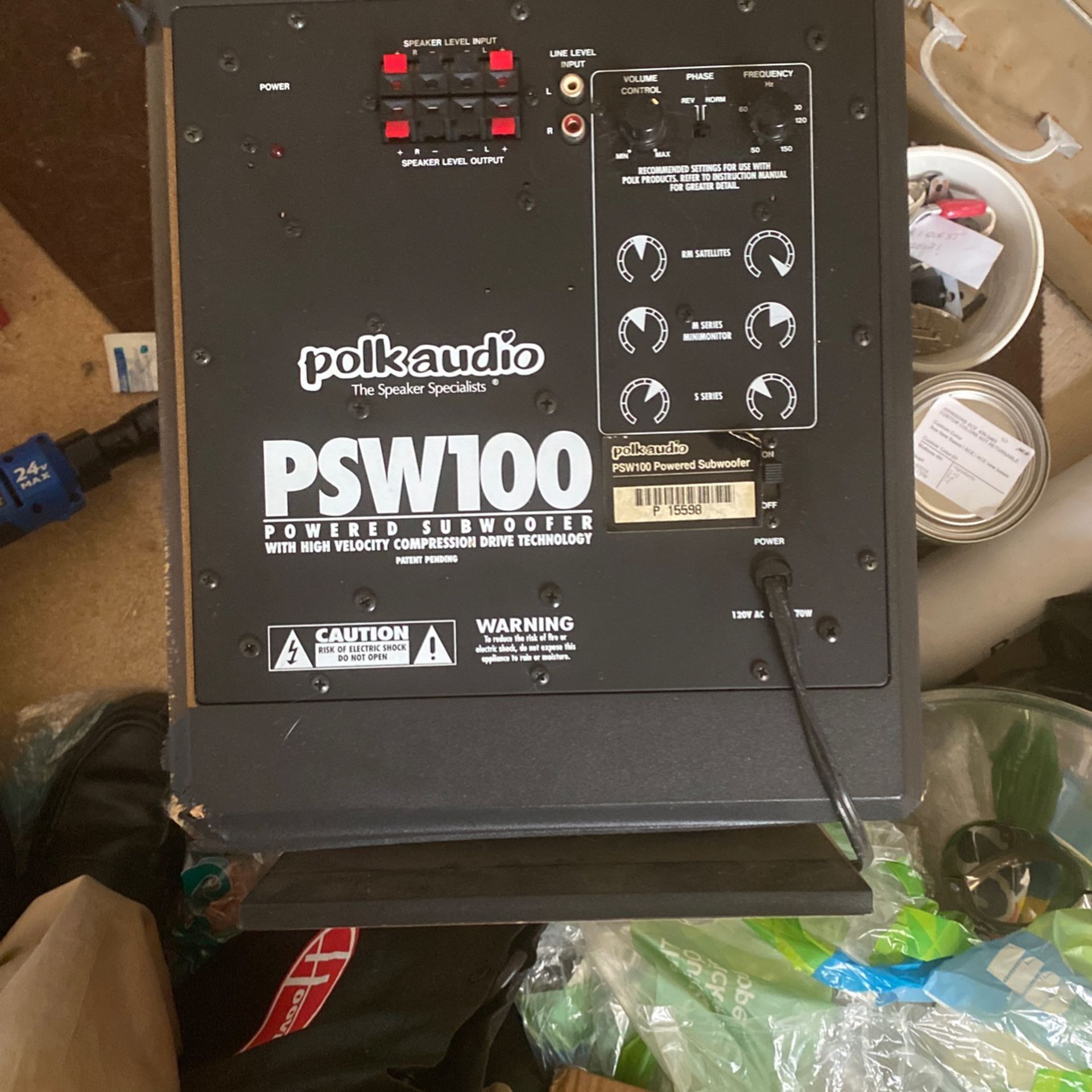 Complete Home Entertainment System 5 Speakers And Subwoofer
