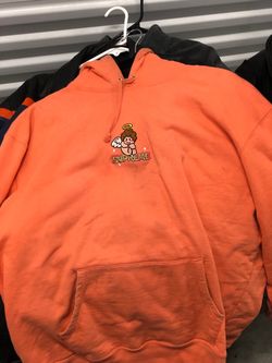 Supreme Angel Embroidered Orange Hoodie