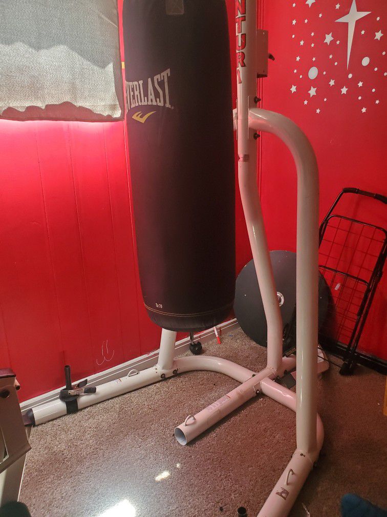 Punching Bag With Rack 