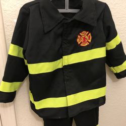 Firefighter Costume-Size 2-3 years