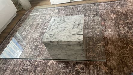 Marble Glass coffee table