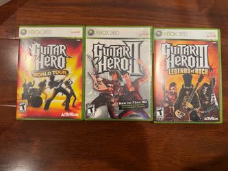 3 guitar hero games for Xbox 360