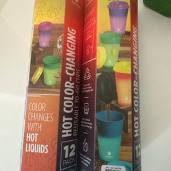 Hot Color Changing Reusable Cups