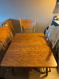 Drop Leaf Table and Chairs