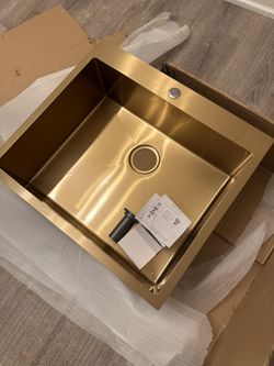 Brand new Gold Stainless Steel Kitchen / Rv / Laundry Sink