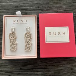 BRIDE “MRS” EARRINGS
