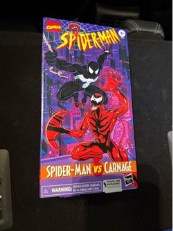 Marvel Legends VHS Carnage and Symbiote Spider Man