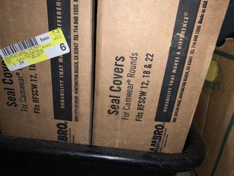 Cambro12, 18, 22 Qt. Translucent Round Seal Coversfor Clear Camwea