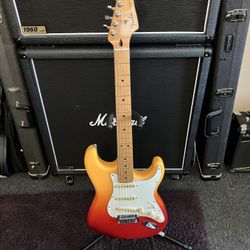Fender Stratocaster Player Plus Electric Guitar Tequila Sunrise Like New 