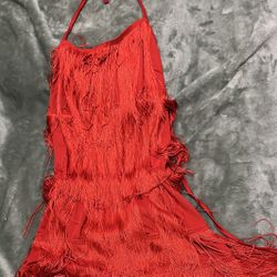 Red Ruffles Romper
