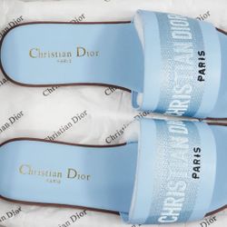 Christian Dior Dway Sky Blue Slides