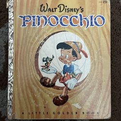 Little Golden Book Pinocchio Published 1948