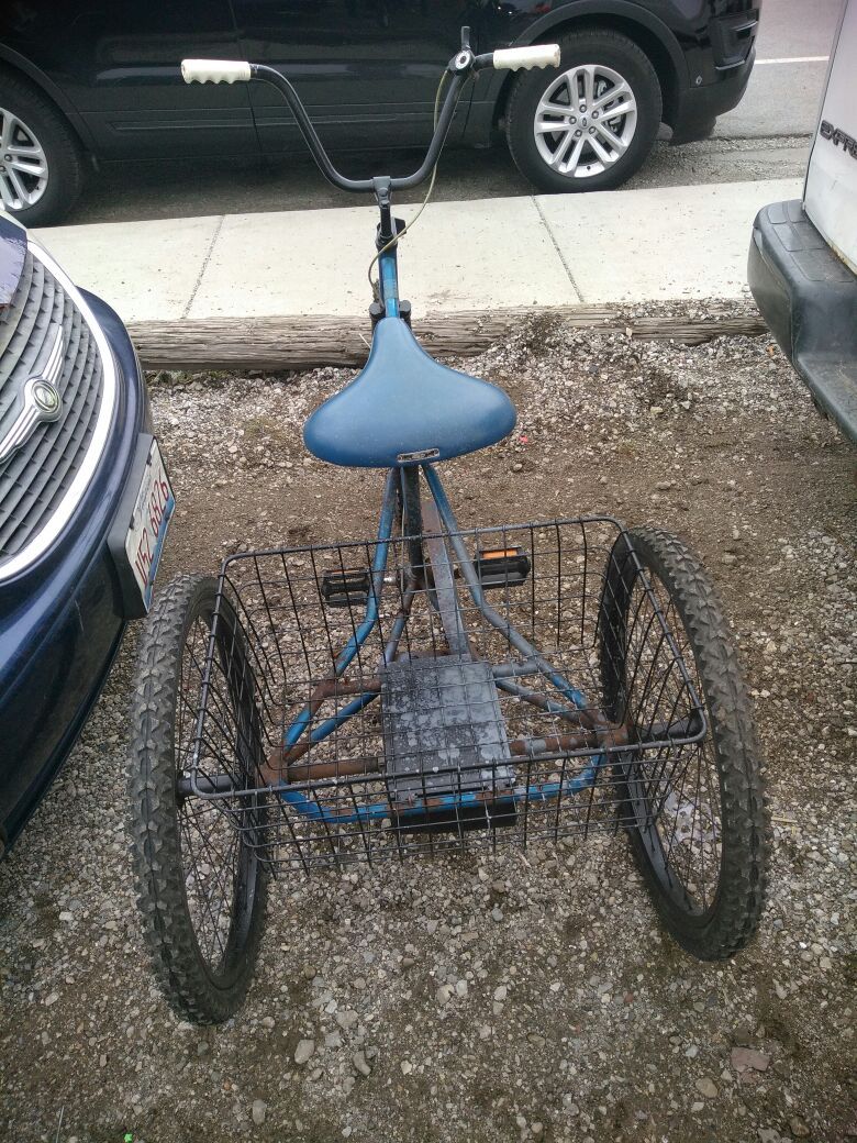 Three wheel trike tricycle Blue Columbia Vintage 3 speed Columbia