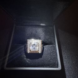 *Christmas Sale* Moissanite (Asscher Cut) Ring 925 Size 7