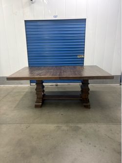 Wood Large Dining table with 20inch leaf