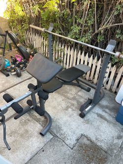 Olympic size weight bench complete