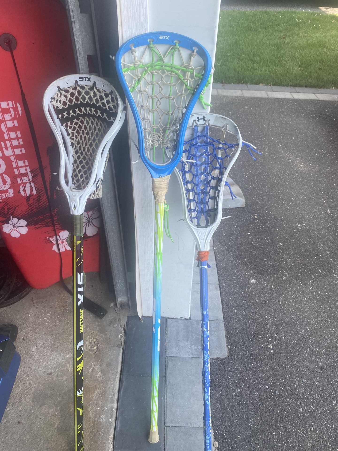 Lacrosse sticks (3)