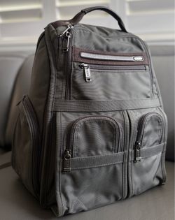 Tumi Alpha Compact Laptop Backpack — Grey Ballistic Nylon (Style 026173)