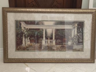 Large Framed Classical Garden Print