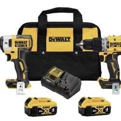 DEWALT 20V MAX XR BRUSHLESS 2 TOOL COMBO KIT (DCK249M2)