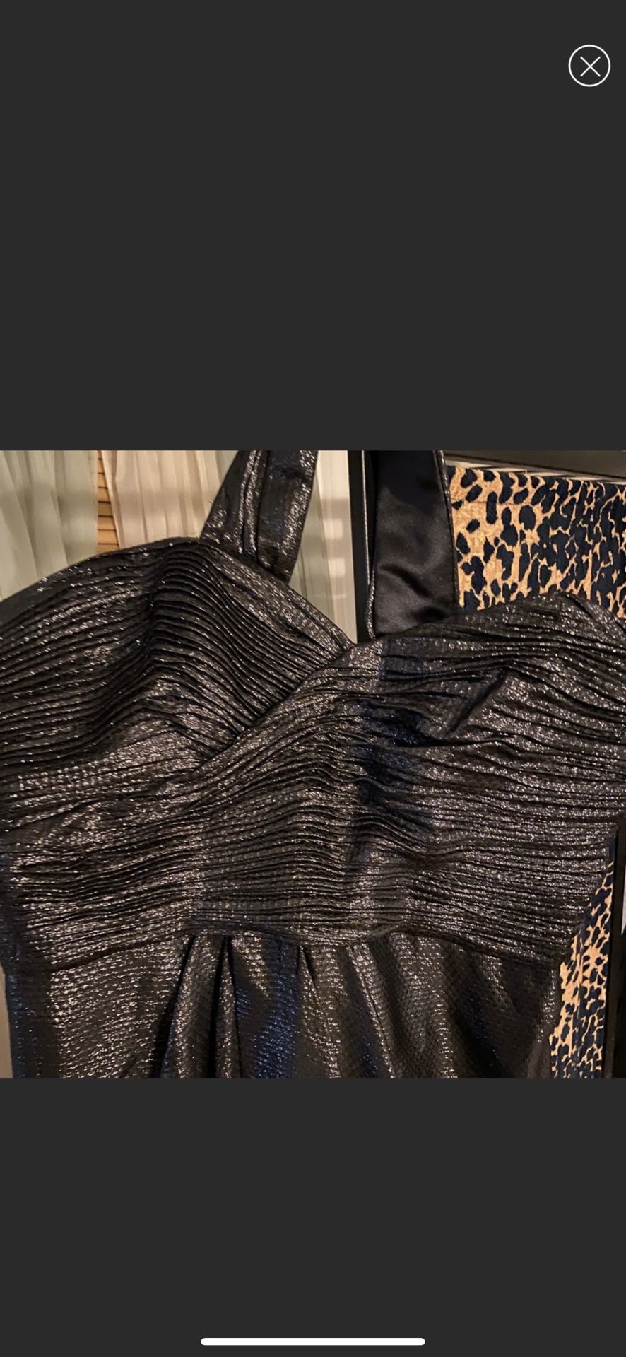 Black Sequin Dress By Shelli Segal 