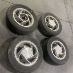 4 - 205/60r15 4x114.3 4x4.5 Stock Enkei Honda Accord Versa Rims Wheels With Tires!!!!!!!