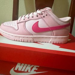 Pink Nike Dunk Low For Girls Size 6
