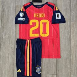 Boys Set Soccer Team Spain 2026 World Cup Pedri#20