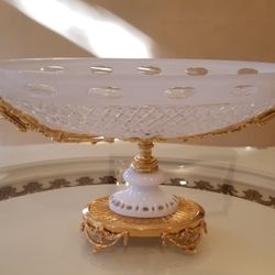 Italian Handcut Crystal Centerpiece dish