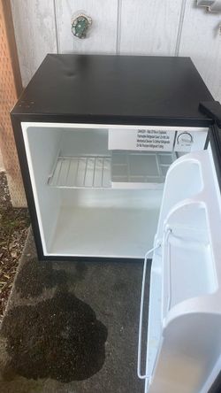 Mini black fridge