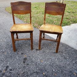 Vintage Wood Chairs