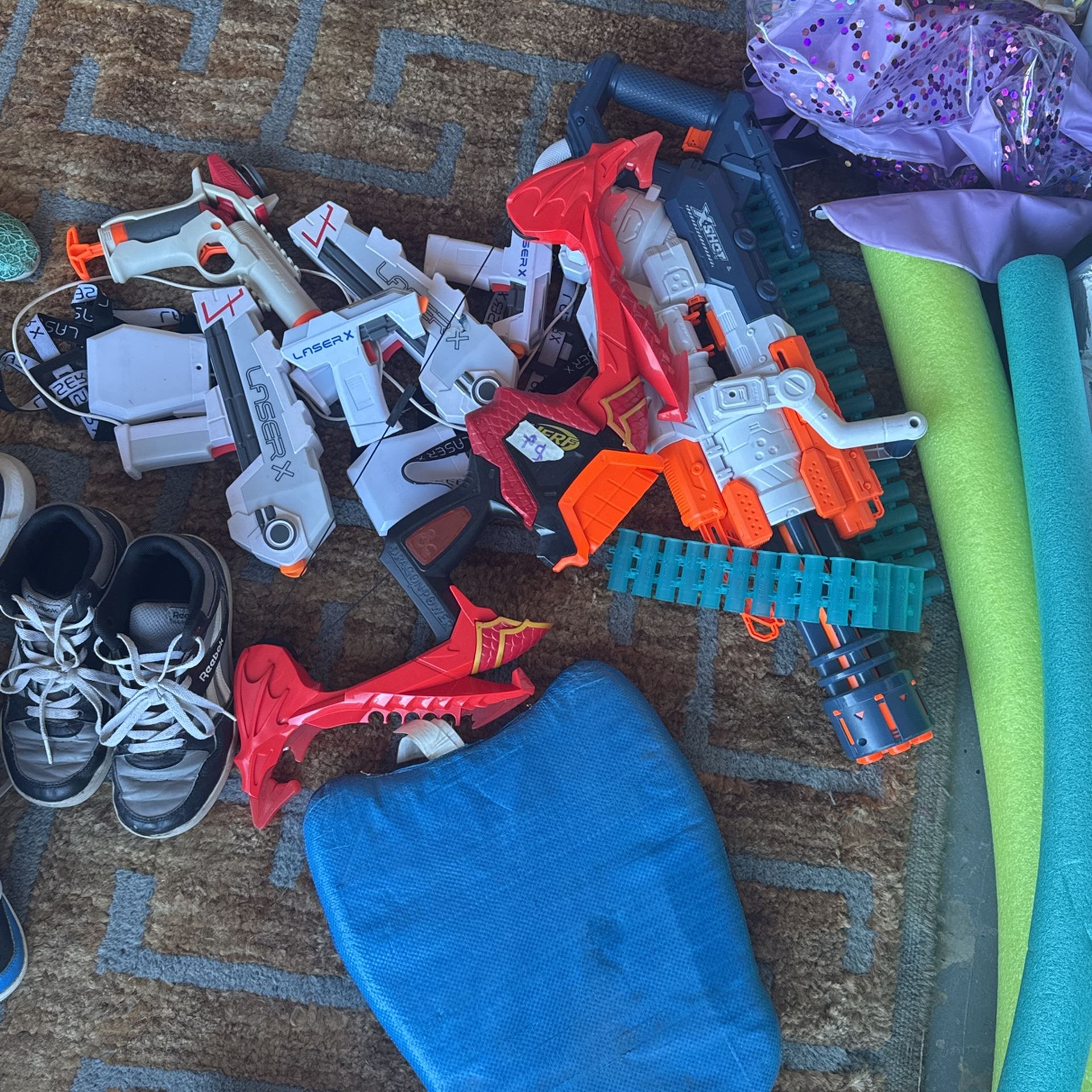 Nerf Guns And Gel Fire Gun