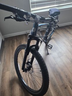Schwinn Axum Sport Adult Men's 27.5-in. Mountain Bike, Medium Frame, Blue Bicycle