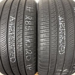 2 Tires 285 40 20 Pirelli P Zero As High Tread