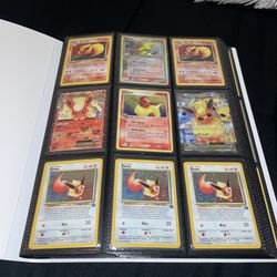 Vintage Rare TCG Classic Pokémon Cards Lot In Binder. Over 180+ Cards