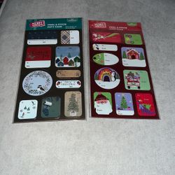 New Christmas Peel & Stick Gift Tags (50) Count 