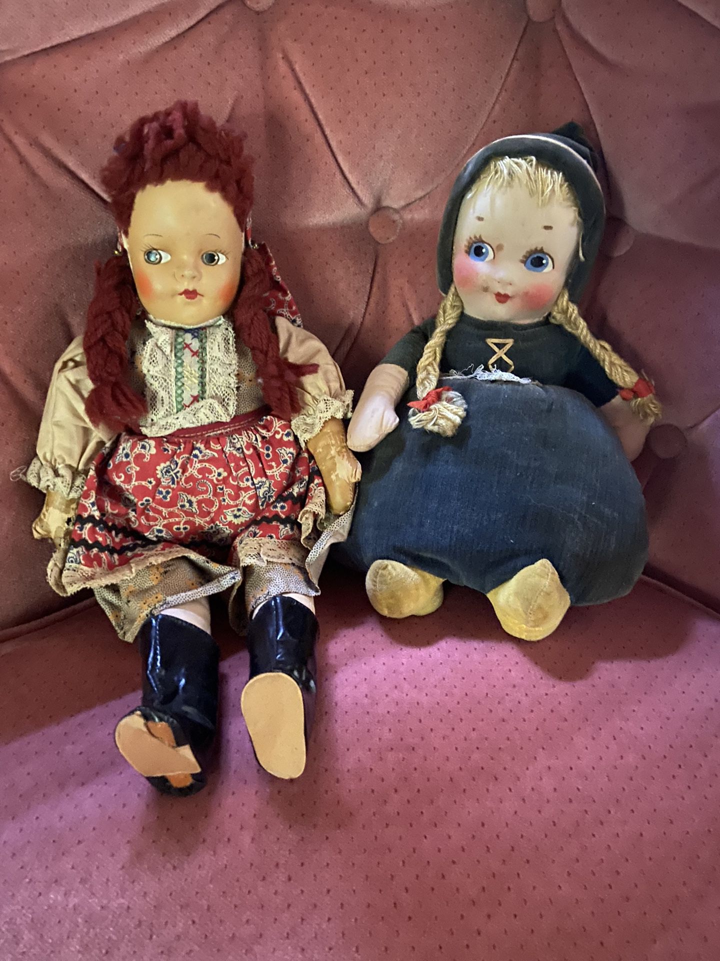 Antique Dolls (14 1/2” and 11”)