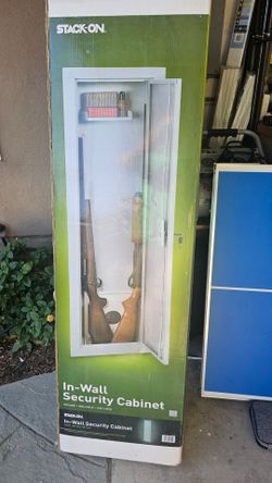 Stack-On: In wall security cabinet $80