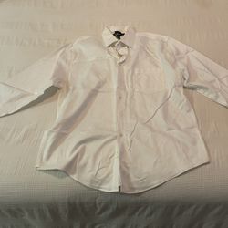 Men’s Lg Button Down Long Sleeve Dress Shirt