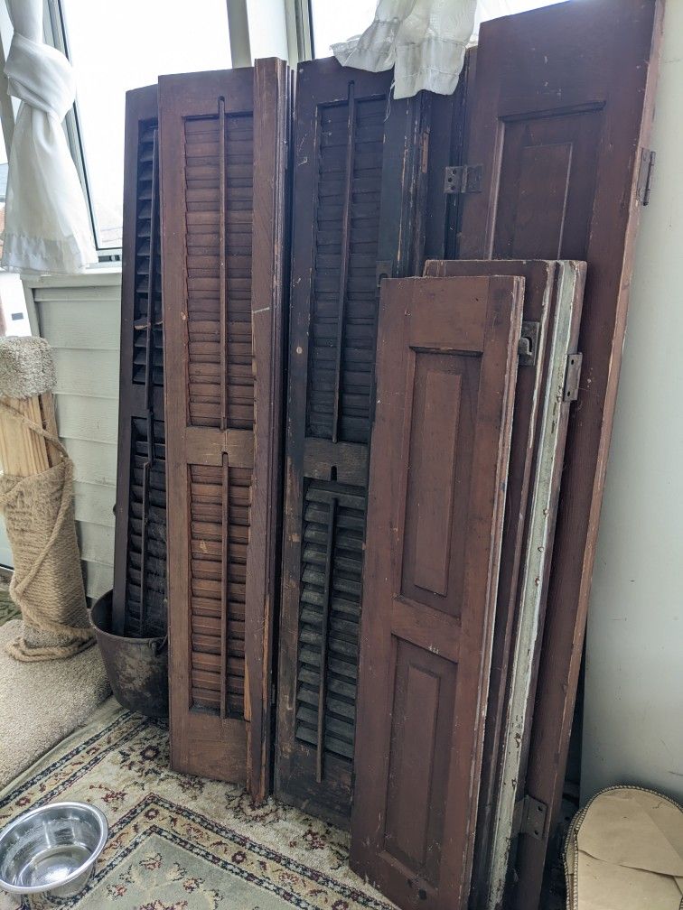Antique Louvered Shutters