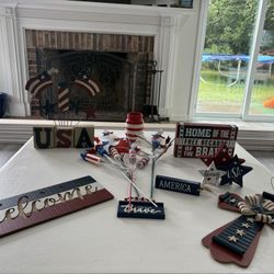Patriotic Home Decor 12 Pc Lot
