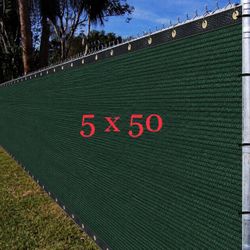 5 X 50 Privacy Fence Screen - Green Wind Screen