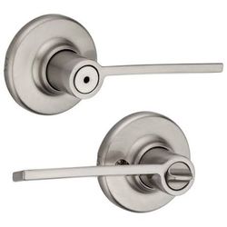 Ladera Privacy Lever Round – Satin Nickel (SOLO 18 DISPONIBLES)