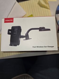 MOKPR fast wireless car charger and phone NEW