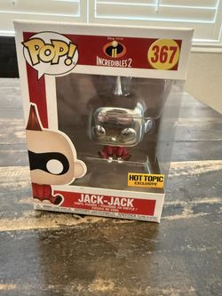 Funko Pop! Jack-Jack 367 Hot Topic Exclusive Metallic Silver Incredibles 2 Pixar