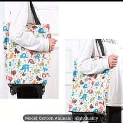 ​2-in-1 Wheeled Shopping Bag – Carry or Roll! 🛒💨
