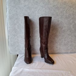 Vince Camuto Brown Leather Boots Size 7