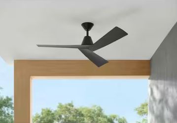 Home Decorators Collection Easton 52 in. Indoor/Outdoor Ceiling Fan, Matte Black